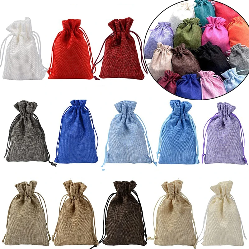 Jute Bag Packaging - 10/5 قطعة الرباط الجوت حقيبة الخيش
