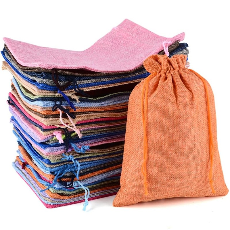 50 قطعة من أكياس الخيش بحجم 13 - مراجعة Jute Bag Packaging وسعره
