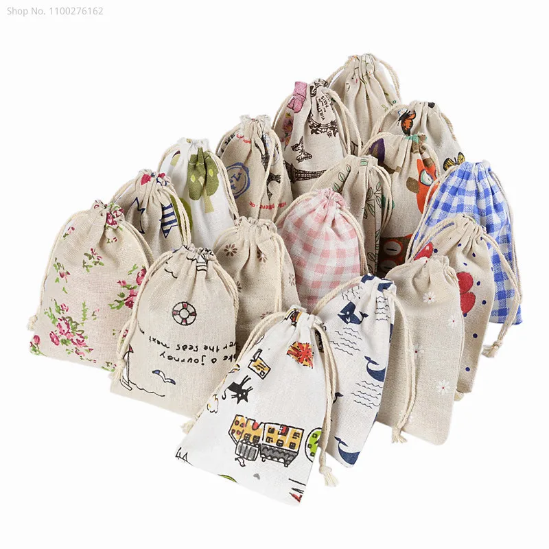 100 قطعة حقيبة ملابس صغيرة أكي - مراجعة Jute Bag Packaging وسعره