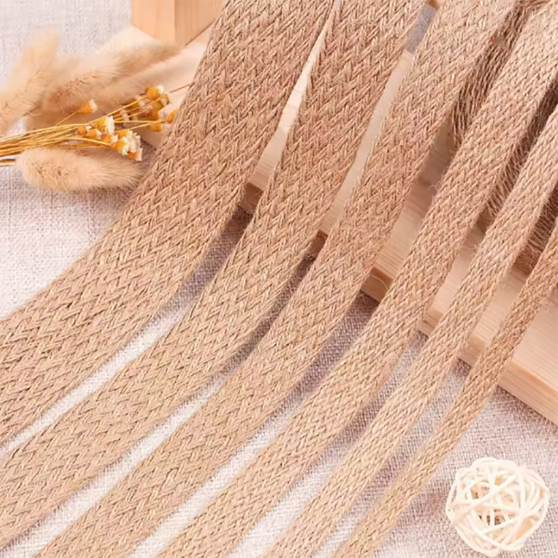 10 متر/لفة شقة مضفر الجوت الحب - مراجعة Jute Bag Packaging وسعره