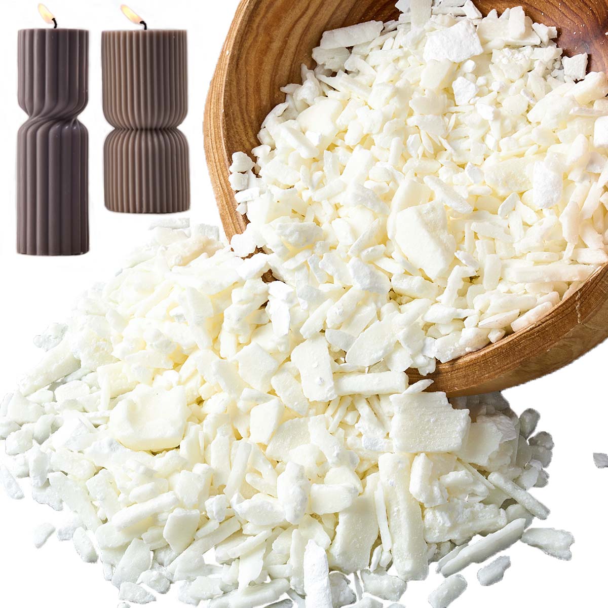 1 جنيه شمع الصويا الأبيض النقي - مراجعة Candle Making Factory وسعره