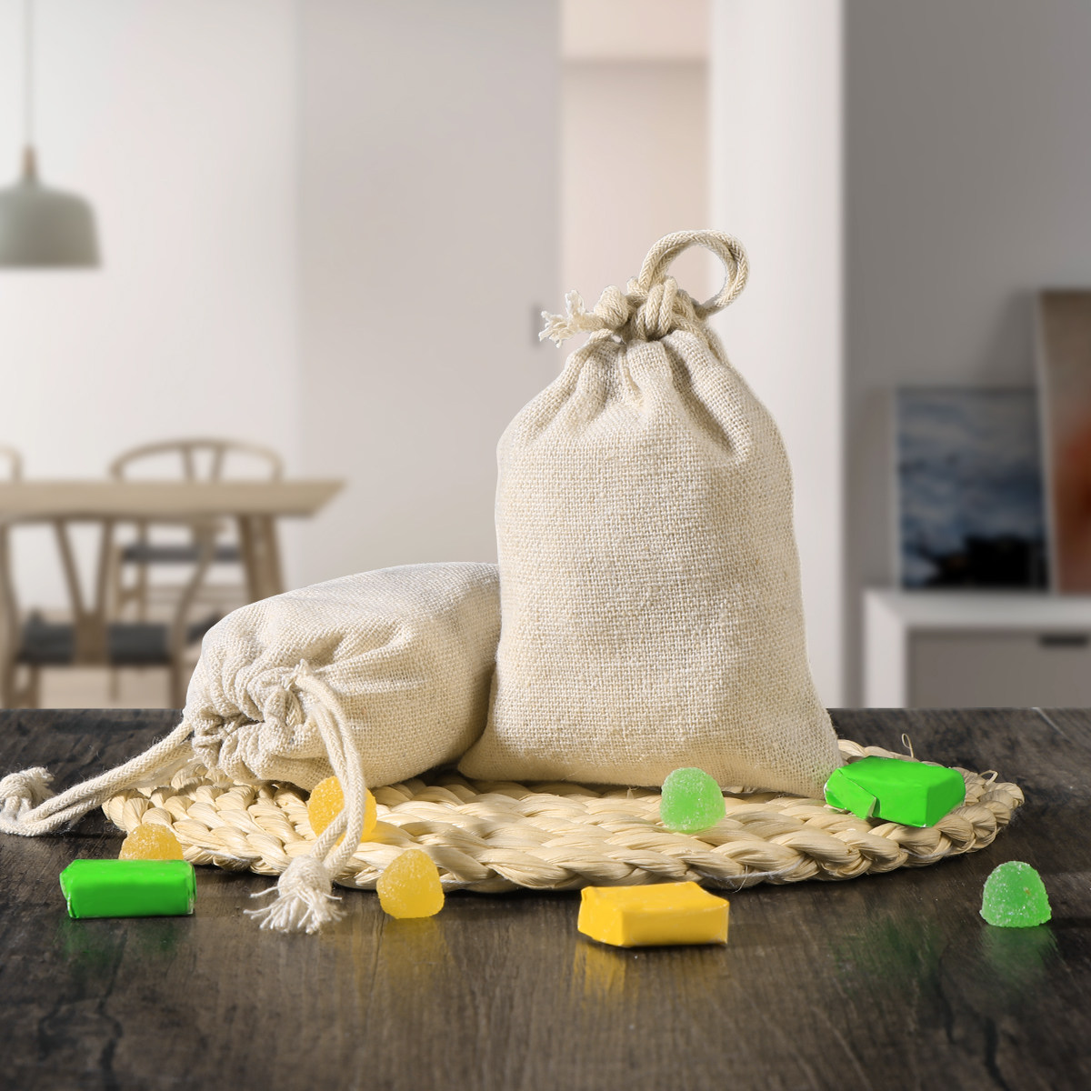 10 قطع من أكياس الخيش القوية ا - مراجعة Jute Bag Packaging وسعره