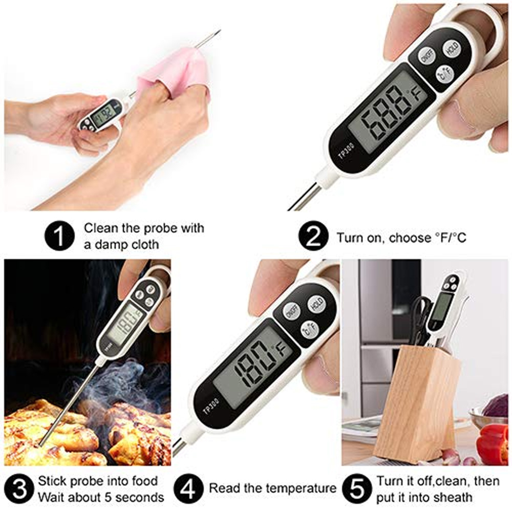 1 قطعة مقياس حرارة رقمي للحوم  - مراجعة Candle Making Thermometer وسعره