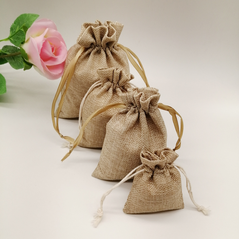 10-1000 قطعة/الوحدة الجوت الكت - مراجعة Jute Bag Packaging وسعره